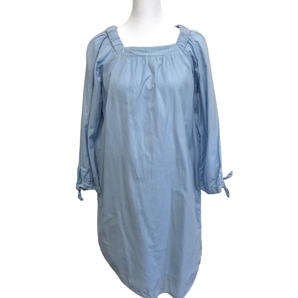 Old Navy Shirt Dress Blue White Women’s Medium